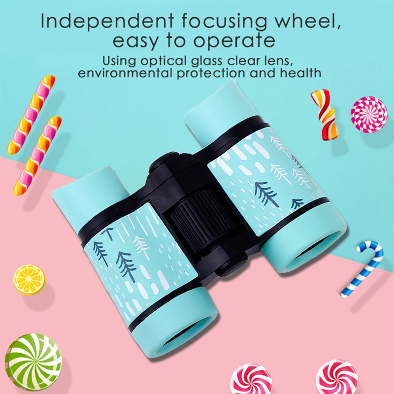 4x30 Children Telescope Mini Binoculars For Kids Outdoor Camping Travel Sports Colorful Cute Telescope Kids Special Toys