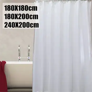 New White Polyester Shower Curtain Waterproof Bathroom Drape Curtains Bath Shower Hotel Home Decor Bathroom Accessories 3 Sizes
New White Polyester Shower Curtain Waterproof Bathroom Drape Curtains Bath Shower Hotel Home Decor Bathroom Accessories 3 Sizes