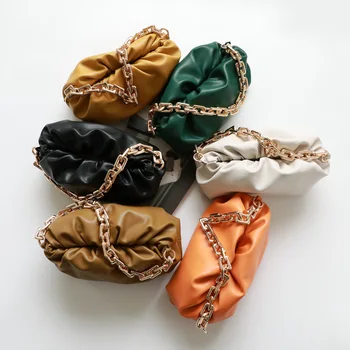 Genuine Leather Handbags Women Bags Latest Style Clouds Crossbody Bag Large Capacity Clutch Thick Chain Female Shoulder Bags 
Genuine Leather Handbags Women Bags Latest Style Clouds Crossbody Bag Large Capacity Clutch Thick Chain Female Shoulder Bags