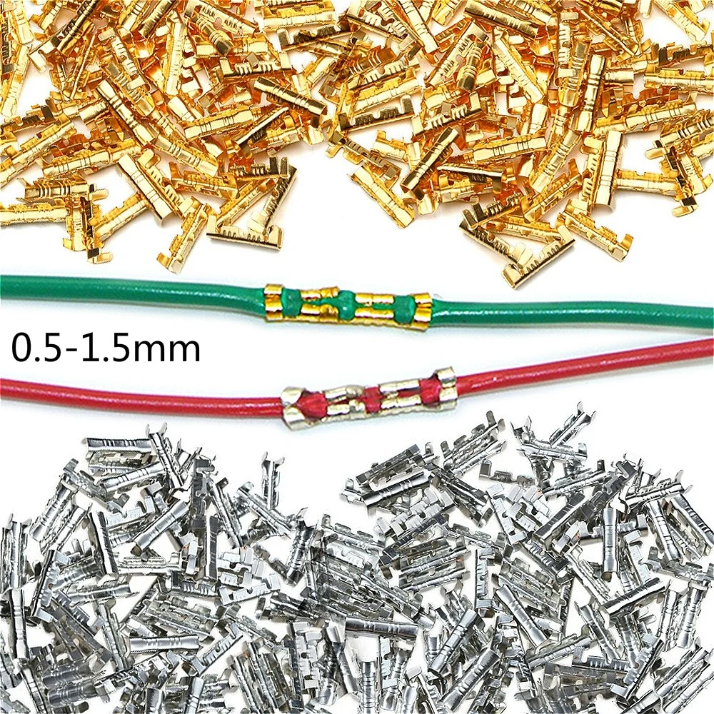 100 Pcs/lot Brass Cold-pressed U-shaped Terminal 0.5-1.5mm Splice Terminal Cold-pressed Connector Cable Electric Wire Connection
100 Pcs/lot Brass Cold-pressed U-shaped Terminal 0.5-1.5mm Splice Terminal Cold-pressed Connector Cable Electric Wire Connection
