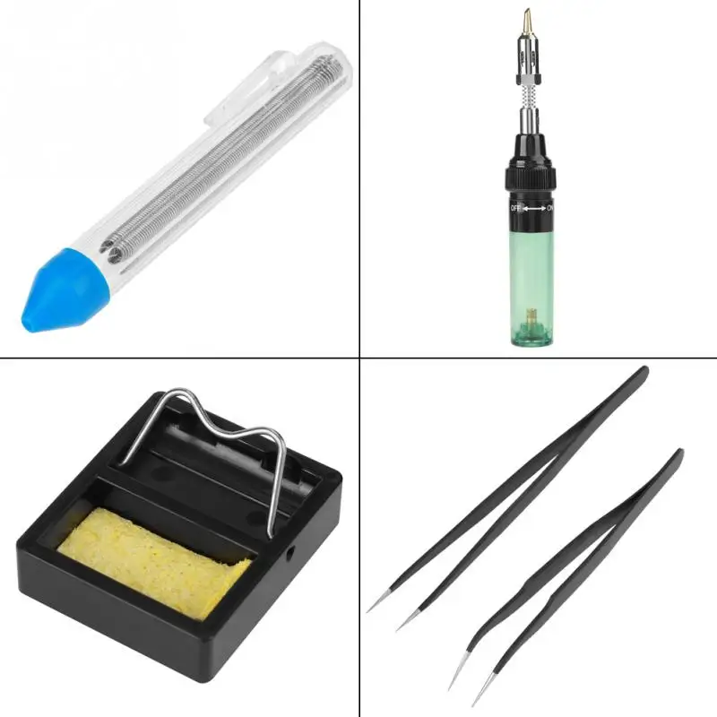 Portable Cordless Gas Butane Soldering Iron Electric Blow Torch Gun Welding Tools Kit
Portable Cordless Gas Butane Soldering Iron Electric Blow Torch Gun Welding Tools Kit