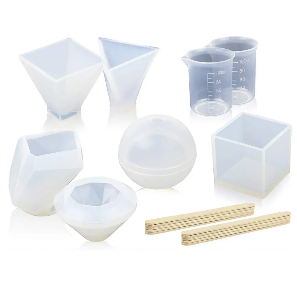 18pcs/set Candle Epoxy Cutting DIY Reusable Soap Mini Jewelry Resin Craft Molds Casting Silicone With Wood Stick Stone
18pcs/set Candle Epoxy Cutting DIY Reusable Soap Mini Jewelry Resin Craft Molds Casting Silicone With Wood Stick Stone