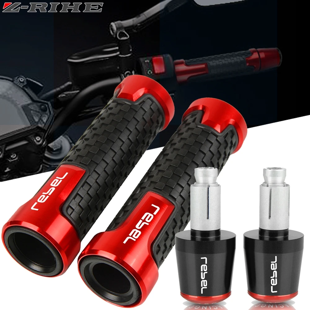 

For HONDA REBEL CMX250C CMX500 CMX300 CMX 250 300 500 7/8" 22mm Motorcycle Accessories Handlebar Grips Ends Handle Bar Grip End