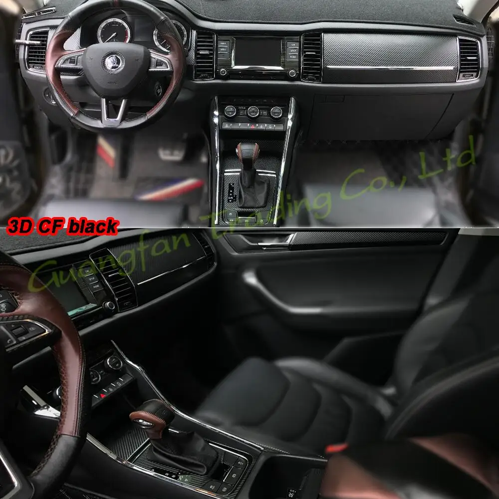 Car-Styling 3D 5D Carbon Fiber Car Interior Center Console Color Change Molding Sticker Decals For Skoda Kodiaq 2017-2020 
Car-Styling 3D 5D Carbon Fiber Car Interior Center Console Color Change Molding Sticker Decals For Skoda Kodiaq 2017-2020