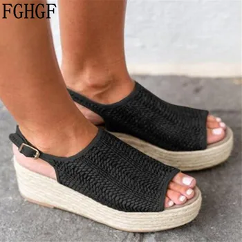 Platform Wedges sandals women 2020 summer Fish mouth casual shoes lady Back buckle high-heeled slides female Sandalias mujer 102
Platform Wedges sandals women 2020 summer Fish mouth casual shoes lady Back buckle high-heeled slides female Sandalias mujer 102