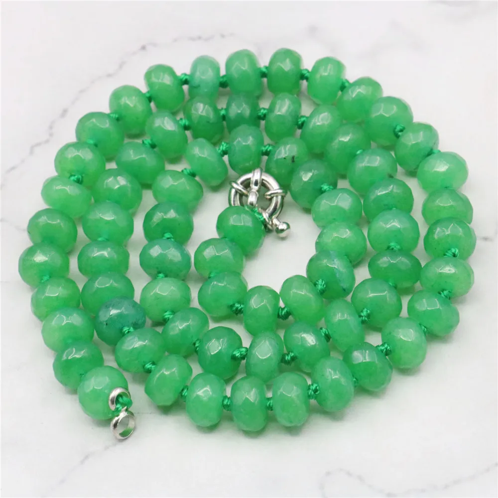 Trendy Accessory Crafts New 5x8mm Green Roundel Beads Necklace DIY Jewelry Making Design 18"Wholesale Ornament Girls Women Gifts
Trendy Accessory Crafts New 5x8mm Green Roundel Beads Necklace DIY Jewelry Making Design 18"Wholesale Ornament Girls Women Gifts