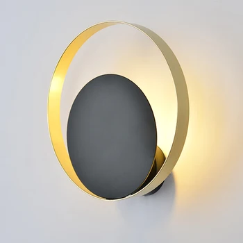 Nordic modern led wall light G9 gold black round creative bathroom mirror lighting fixture stair aisle bedroom bedside wall lamp
Nordic modern led wall light G9 gold black round creative bathroom mirror lighting fixture stair aisle bedroom bedside wall lamp