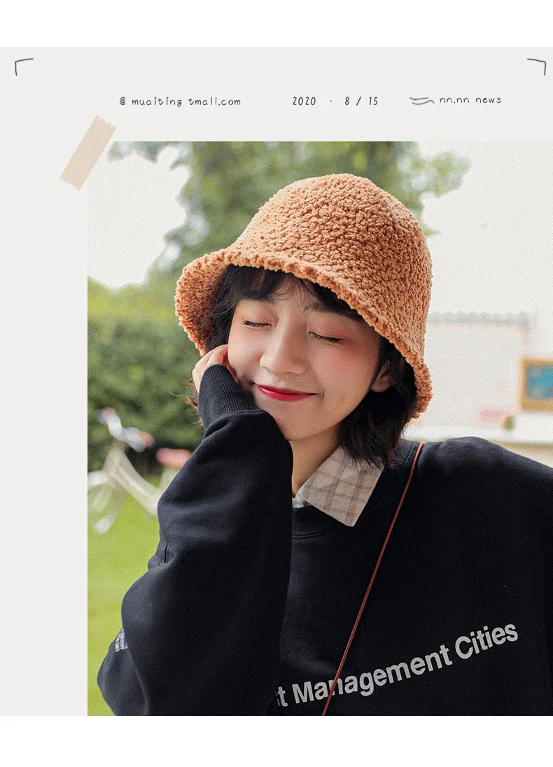 High-quality Women's Hat Autumn and Winter Fisherman Hat Lamb Plush Soft Warm Fisherman Hat Panama Casual Hat Ladies Flat Korean
High-quality Women's Hat Autumn and Winter Fisherman Hat Lamb Plush Soft Warm Fisherman Hat Panama Casual Hat Ladies Flat Korean