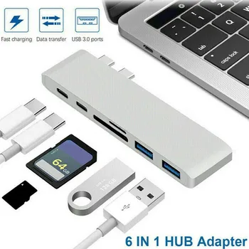 Connect multiple devices Apple MacBook Pro perfectly matches the 6-in-1 Type-C hub for high-speed data transfer and charging
Connect multiple devices Apple MacBook Pro perfectly matches the 6-in-1 Type-C hub for high-speed data transfer and charging
