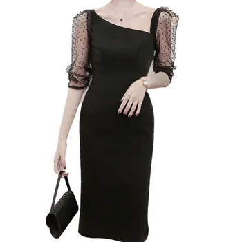 HT63015 Sexy V Neck Black Elegant Cocktail Dresses Half Sleeves Knee Length 2020 Fashion Vestido Juvenil De Fiesta
HT63015 Sexy V Neck Black Elegant Cocktail Dresses Half Sleeves Knee Length 2020 Fashion Vestido Juvenil De Fiesta