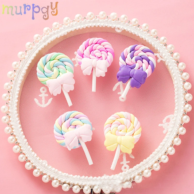 Two Colorful Bow-knot Lollipop Slime DIY Phone Case Decoration Accessories Toy Charms For Slime Supplies Filler Decoration Toy
Two Colorful Bow-knot Lollipop Slime DIY Phone Case Decoration Accessories Toy Charms For Slime Supplies Filler Decoration Toy