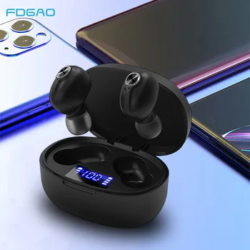 Mini Bluetooth 5.0 Earphones TWS Wireless Earbuds LED Display Sports Headsets In Ear With Microphone For iPhone Xiaomi Samsung
Mini Bluetooth 5.0 Earphones TWS Wireless Earbuds LED Display Sports Headsets In Ear With Microphone For iPhone Xiaomi Samsung