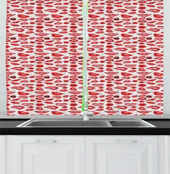 Vermilion Coconut Modern Kitchen Curtains Repeating Woman Lips Smiling Cosmetic Kiss Beauty Bite Affair Fun Print Window Drapes
Vermilion Coconut Modern Kitchen Curtains Repeating Woman Lips Smiling Cosmetic Kiss Beauty Bite Affair Fun Print Window Drapes