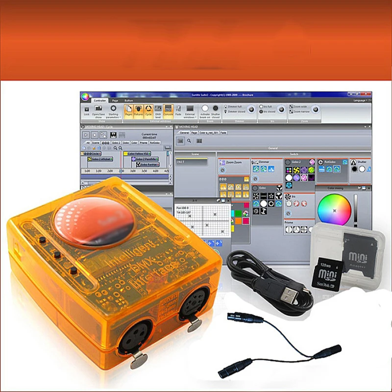 Sunlite Suite2 FC Professional Stage Controlling Software DMX-USB Control DMX 1536 Channel Good Use For Moving Head Light ShoW
Sunlite Suite2 FC Professional Stage Controlling Software DMX-USB Control DMX 1536 Channel Good Use For Moving Head Light ShoW