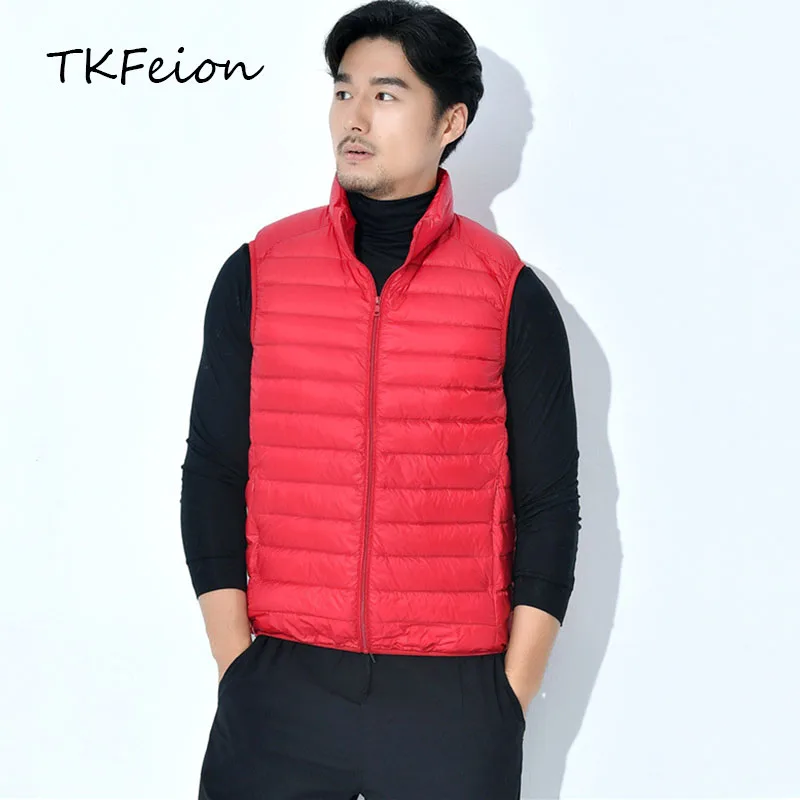 Men Vest Jackets Coats Solid Striped Duck Down Filler 2019 Spring Autumn New Arrived Male Slim Casual Waistcoat Super Light Thin
Men Vest Jackets Coats Solid Striped Duck Down Filler 2019 Spring Autumn New Arrived Male Slim Casual Waistcoat Super Light Thin