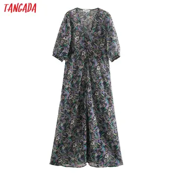 Tangada fashion women purple floral print dress 2020 summer buttons short Sleeve Ladies A-line Dress Vestidos XN464
Tangada fashion women purple floral print dress 2020 summer buttons short Sleeve Ladies A-line Dress Vestidos XN464
