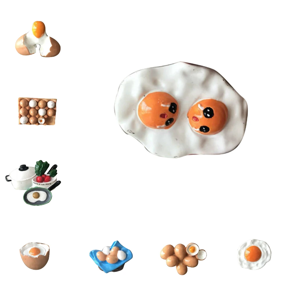 3D Fridge Magnet Resin Food Cartoon Magnets Children's Fun Xmas Decoration Hot
