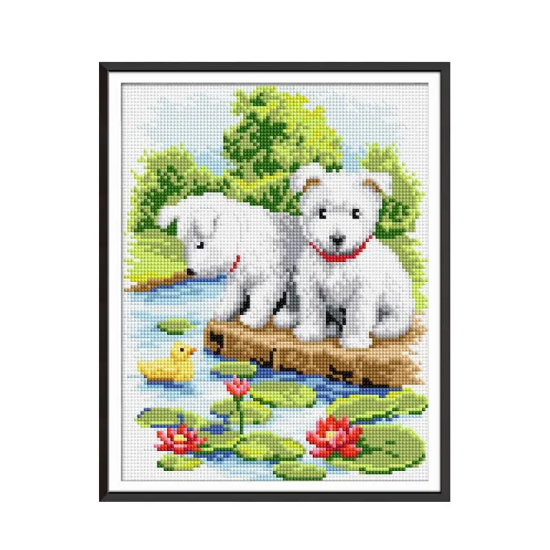 Набор для алмазной вышивки «Белая собака»
Набор для алмазной вышивки «Белая собака»