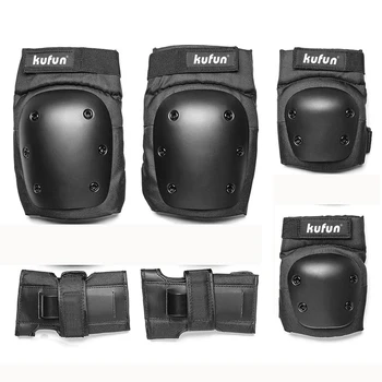 EVA Professional 6pcs/set Skating Gear Set Hand Pads Bicycle Skateboard Ice Roller Knee Elbow Protector Thicken Adult Kids Black
EVA Professional 6pcs/set Skating Gear Set Hand Pads Bicycle Skateboard Ice Roller Knee Elbow Protector Thicken Adult Kids Black