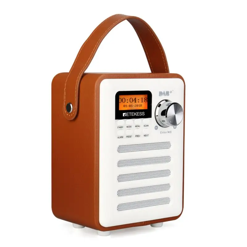 Retekess TR401 Brown White Portable FM Radio DAB + / FM RDS Radio Pocket Digital DAB Receiver AUX / USB / TF Card MP3 Player
Retekess TR401 Brown White Portable FM Radio DAB + / FM RDS Radio Pocket Digital DAB Receiver AUX / USB / TF Card MP3 Player
