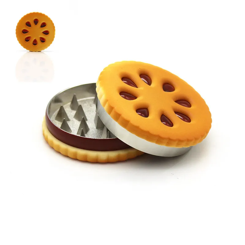 Creative Biscuit Shape Zinc Alloy 2-layer Sharp Tooth Metal Herb Grinder Tobacco Shredder Spice Crusher Smoking Accessories
Creative Biscuit Shape Zinc Alloy 2-layer Sharp Tooth Metal Herb Grinder Tobacco Shredder Spice Crusher Smoking Accessories