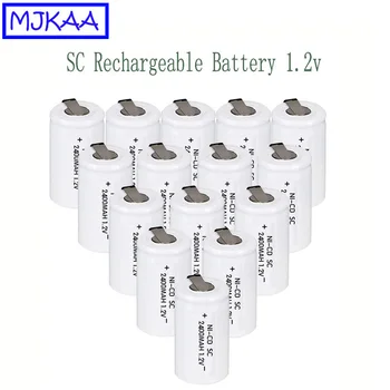 MJKAA 15Pcs SC 2400mAh 1.2V Rechargeable Battery Sub C NI-CD Cell with Welding Tabs for Electric Drill Screwdriver
MJKAA 15Pcs SC 2400mAh 1.2V Rechargeable Battery Sub C NI-CD Cell with Welding Tabs for Electric Drill Screwdriver