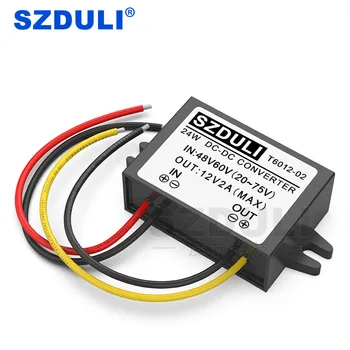 DC reducer converter 36V 48V 60V to 12V 2A step-down power regulator switching power supply buck 20~75V to 12V
DC reducer converter 36V 48V 60V to 12V 2A step-down power regulator switching power supply buck 20~75V to 12V