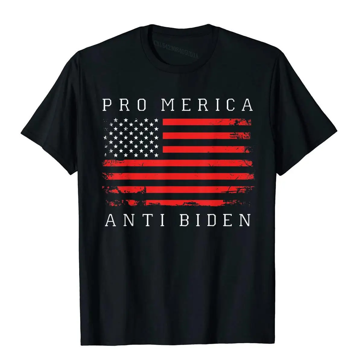 

PRO AMERICA ANTI BIDEN FLAG IMPEACH JOE BIDEN ANTI BIDEN T-Shirt T Shirt Tees Retro Cotton Leisure Casual Men's