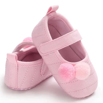 Cute Toddler Baby Girl Soft Sole Shoes Prewalker Pom Pom Walker Newborn Infant Flat Shoes 0-1 Years Old Autumn Spring
Cute Toddler Baby Girl Soft Sole Shoes Prewalker Pom Pom Walker Newborn Infant Flat Shoes 0-1 Years Old Autumn Spring