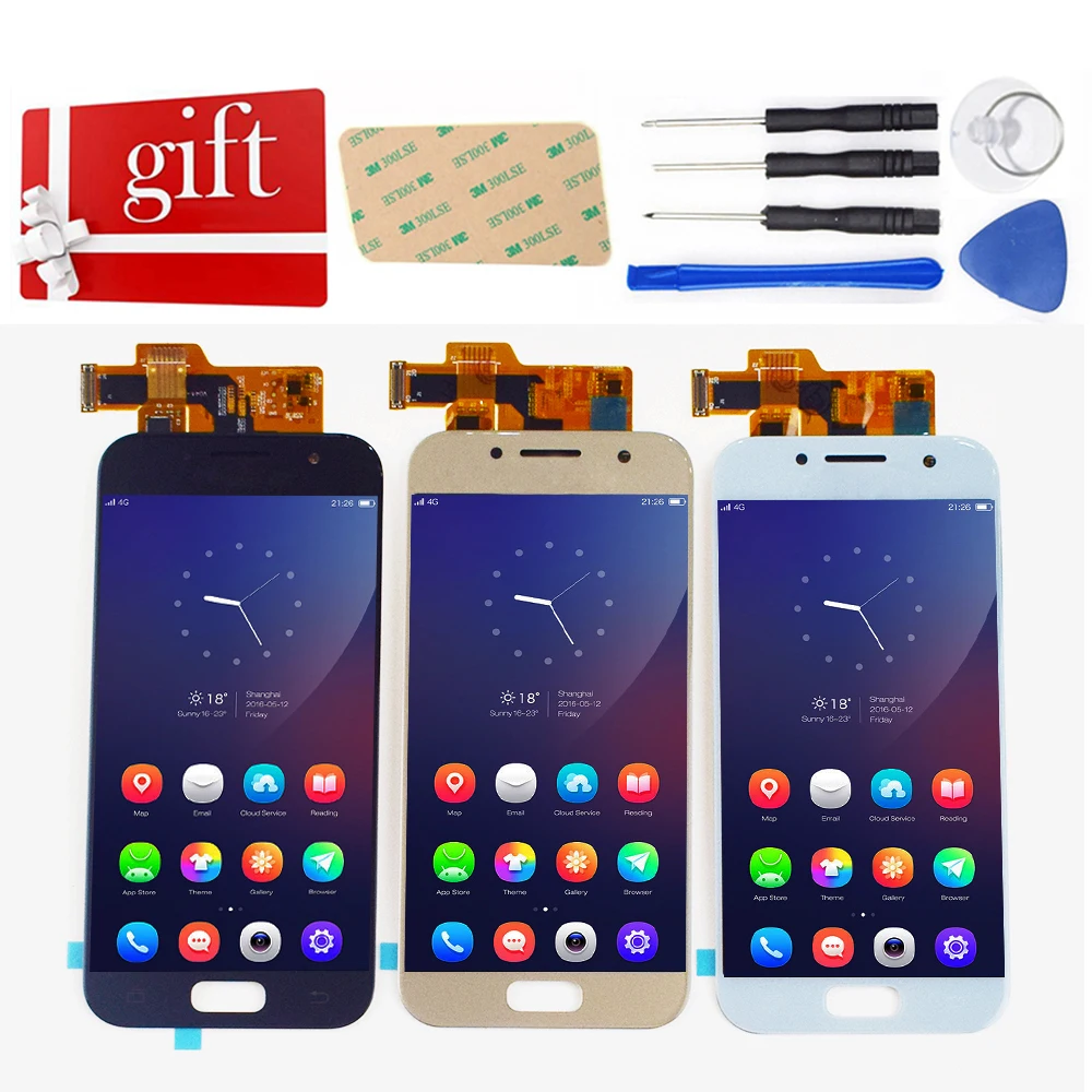 For Samsung Galaxy A3 2017 A320 A320F A320M A320Y LCD Display Panel Touch Screen Digitizer Glass Assembly Replacement 
For Samsung Galaxy A3 2017 A320 A320F A320M A320Y LCD Display Panel Touch Screen Digitizer Glass Assembly Replacement