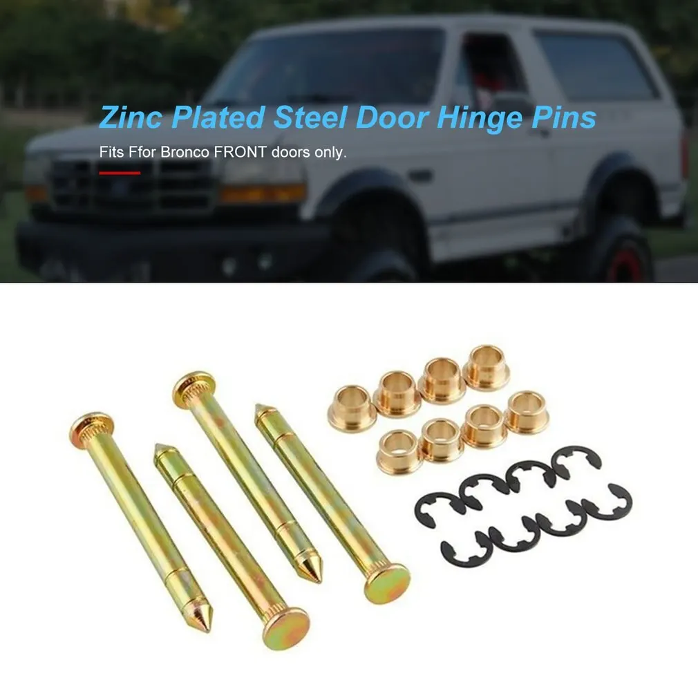 Door Hinge Bushing Repair Kit Front Door Truck Suv For Ford F150 F250 F350 Bronco Auto Parts Door Hinge Accessory