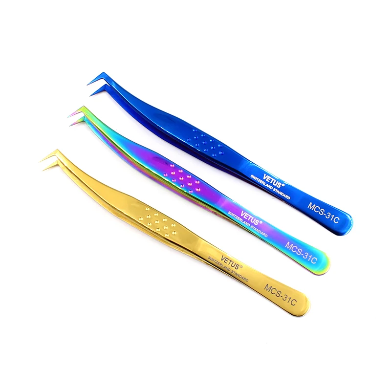 100% VETUS colorful Eyelash Tweezer 31CConvex surface 3D/6D Volume Eyelash Extension Tool Fan Lash Tweezer with Anti-slip groove
100% VETUS colorful Eyelash Tweezer 31CConvex surface 3D/6D Volume Eyelash Extension Tool Fan Lash Tweezer with Anti-slip groove