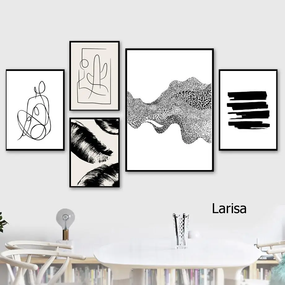 Poster Black and White Canvas Abstract Modern Wall Art Decoration for Home Painting On The Wall for Room Decor Frameless
Poster Black and White Canvas Abstract Modern Wall Art Decoration for Home Painting On The Wall for Room Decor Frameless