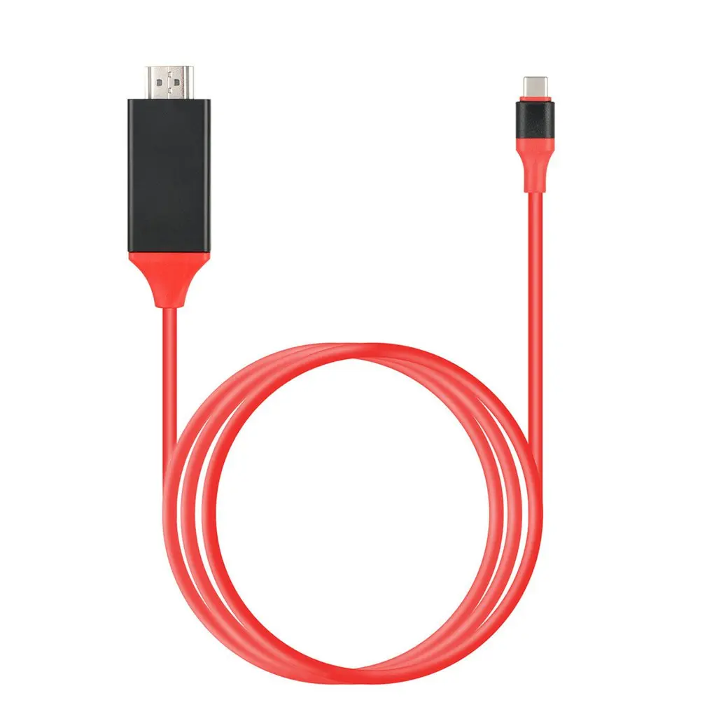 1.8M Type-C to HDMI Cables USB 3.1 to HDMI Cable Male to Male for Samsung USB-C HDMI Cable Adapter Type C To HDMI AV TV Adapter
1.8M Type-C to HDMI Cables USB 3.1 to HDMI Cable Male to Male for Samsung USB-C HDMI Cable Adapter Type C To HDMI AV TV Adapter