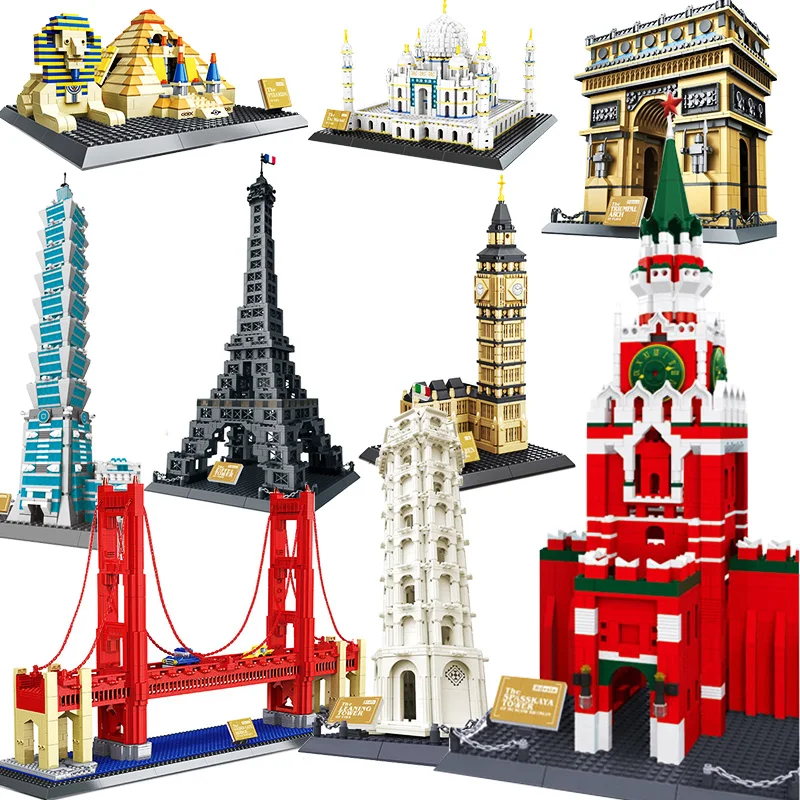 WanGe Compatible legoed City world great Architecture Blocks New York London tower Set model Building kids Toys Bricks Taj Mahal
WanGe Compatible legoed City world great Architecture Blocks New York London tower Set model Building kids Toys Bricks Taj Mahal