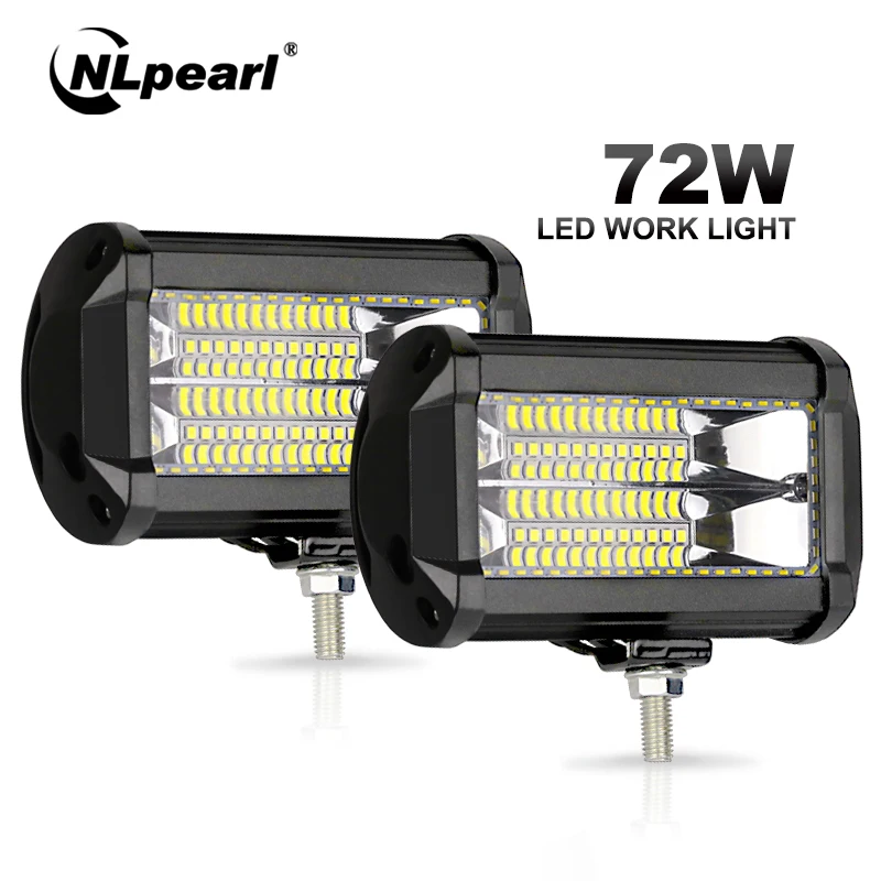 Nlpearl 5inch 72W Spot Light Bar/Work Light Strobe Light Bar Flashing LED Work Light for Offroad Truck Tractor 4x4 SUV Jeep ATV
Nlpearl 5inch 72W Spot Light Bar/Work Light Strobe Light Bar Flashing LED Work Light for Offroad Truck Tractor 4x4 SUV Jeep ATV