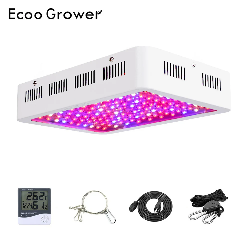 Ecoo Grower 1000W Grow Light Full Spectrum VEG & BLOOM LED Grow Light for Greenhouse Indoor Plants Flower Grow Tent
Ecoo Grower 1000W Grow Light Full Spectrum VEG & BLOOM LED Grow Light for Greenhouse Indoor Plants Flower Grow Tent