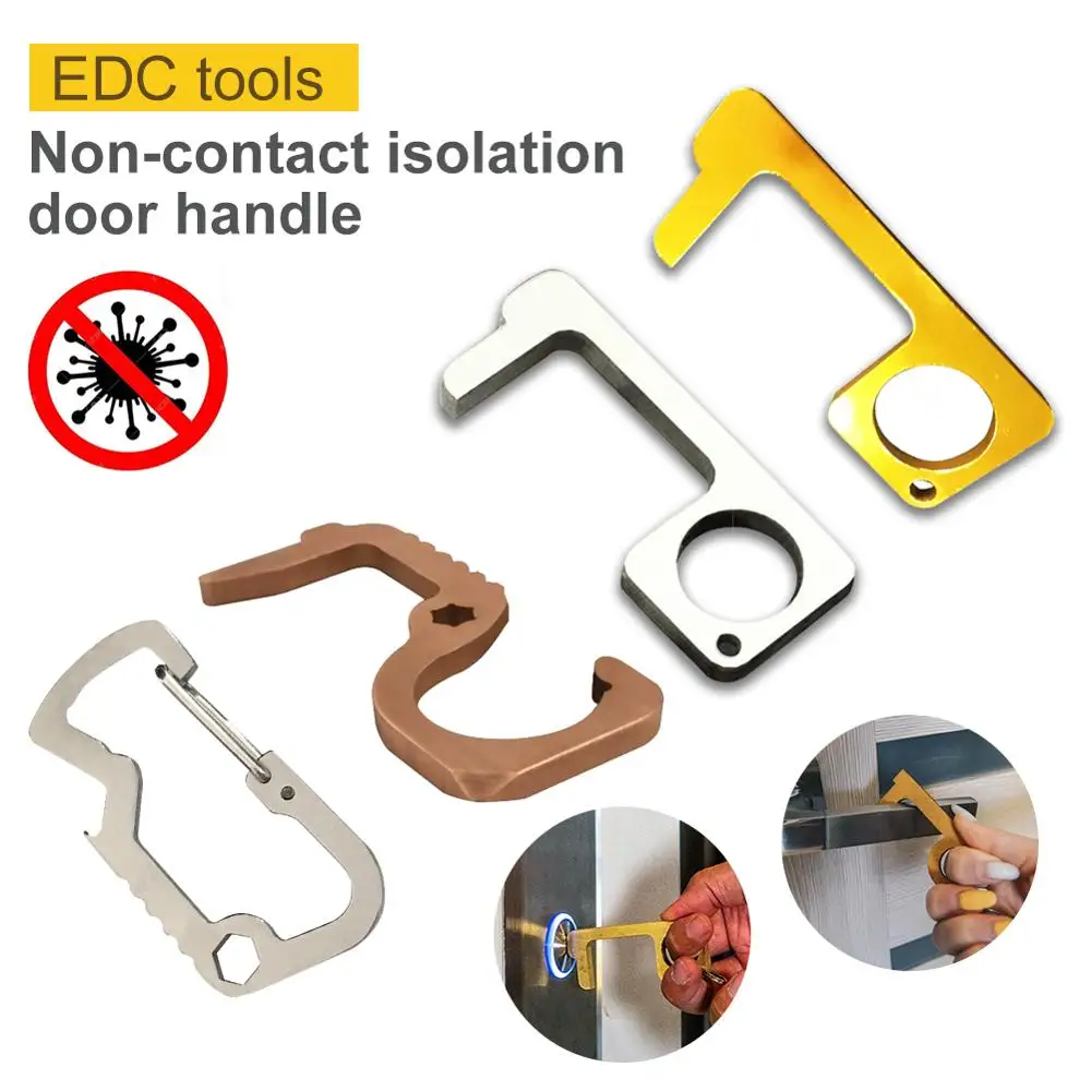 1pcs Contactless Edc Door Opener Antimicrobial Brass Portable Press Elevator Tool Door Handle Key For Home Safety Protect Tool
1pcs Contactless Edc Door Opener Antimicrobial Brass Portable Press Elevator Tool Door Handle Key For Home Safety Protect Tool
