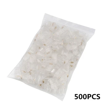 kebidu 500pcs RJ45 RJ-45 CAT5 CAT6 Modular Jack 8P8C Plug Network Ethernet UTP Lan Connector
kebidu 500pcs RJ45 RJ-45 CAT5 CAT6 Modular Jack 8P8C Plug Network Ethernet UTP Lan Connector