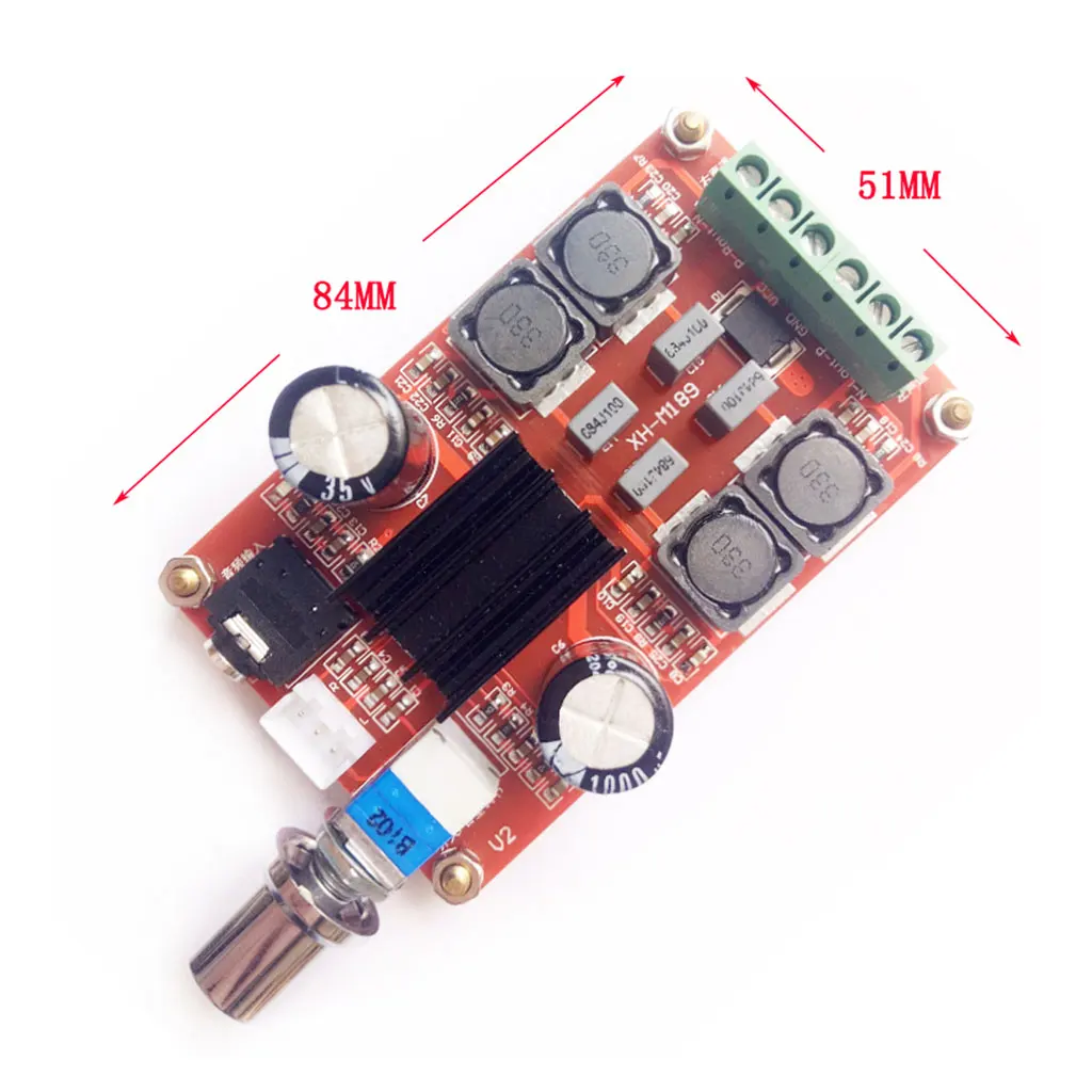 TPA3116 Audio Amp Amplifier Sound Board Dual Channel Stereo 12-24V 100W TPA3116 Audio Amp Amplifier Sound Board Dual Channel Stereo 12-24V 100W