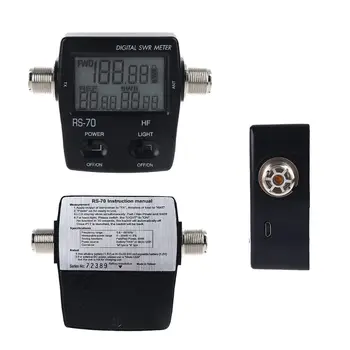 NISSEI RS-70 Digital SWR Power Meter Counter Micro USB-DC 5V Output 1.6-60MHz WXTB
NISSEI RS-70 Digital SWR Power Meter Counter Micro USB-DC 5V Output 1.6-60MHz WXTB