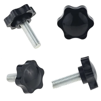 5PCS M6 M8 M10 Six Star Type Hand Screw Bakelite Plum Screw Handle Screw Plastic With Handle M6*8 Diameter 25mm 32mm 38mm M10x35
5PCS M6 M8 M10 Six Star Type Hand Screw Bakelite Plum Screw Handle Screw Plastic With Handle M6*8 Diameter 25mm 32mm 38mm M10x35