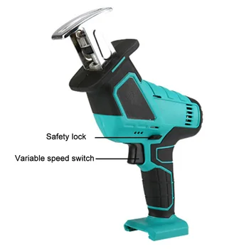 4000SPM Cordless Electric Reciprocating Saw Outdoor Saber Saw Kit Compatible with 21V Battery 100mm/2mm
4000SPM Cordless Electric Reciprocating Saw Outdoor Saber Saw Kit Compatible with 21V Battery 100mm/2mm