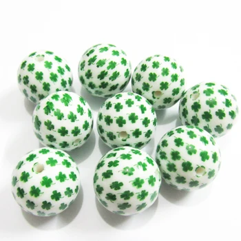 Newest 20mm 100pcs/lot Acrylic Solid Print Clover Beads For Chunky Fashion St. Patrick's Day Jewelry
Newest 20mm 100pcs/lot Acrylic Solid Print Clover Beads For Chunky Fashion St. Patrick's Day Jewelry