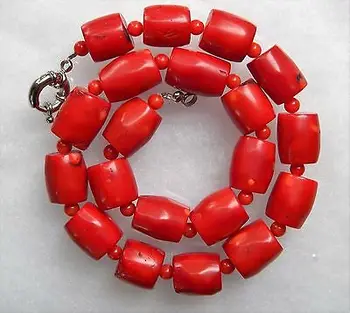 New Vintage Estate Chunky Red Coral Barrel Bead Necklace 18“ imperfections
New Vintage Estate Chunky Red Coral Barrel Bead Necklace 18“ imperfections