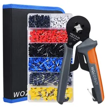 HSC4 6-4A Ferrule Crimping Tool Kit, AWG28-10 0.08-6mm2 Mini Wire Crimping Pliers Set, Electrician's Pliers with Tube Terminal
HSC4 6-4A Ferrule Crimping Tool Kit, AWG28-10 0.08-6mm2 Mini Wire Crimping Pliers Set, Electrician's Pliers with Tube Terminal