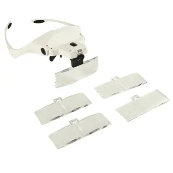 5 Pcs Multiple Lens Adjustable Loupe LED Light Headband Magnifier Glass LED Magnifying Glasses With Lamp drop shipping Big Sale
5 Pcs Multiple Lens Adjustable Loupe LED Light Headband Magnifier Glass LED Magnifying Glasses With Lamp drop shipping Big Sale