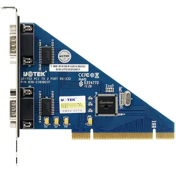 UT-752 PCI Serial Card PCI to 2 RS232 Expansion Card 9-pin COM Port Desktop Serial Card
UT-752 PCI Serial Card PCI to 2 RS232 Expansion Card 9-pin COM Port Desktop Serial Card