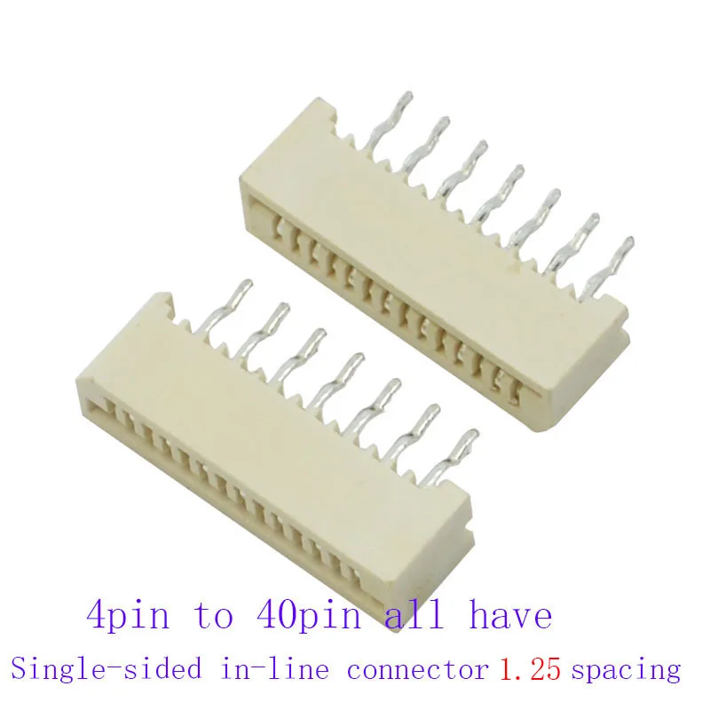 400pcs FFC FPC connector 1.25mm Kits each size 20pcs 4p 5p 6p 8p 10p 12p 14p 16p to 40p inline
400pcs FFC FPC connector 1.25mm Kits each size 20pcs 4p 5p 6p 8p 10p 12p 14p 16p to 40p inline