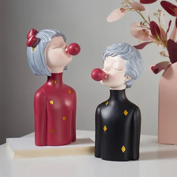 Nordic Home Docoration Bubble Furnishings Resin Boy and Girl Character Model Statue Living Room Decor Sculpture Modern Art Gift
Nordic Home Docoration Bubble Furnishings Resin Boy and Girl Character Model Statue Living Room Decor Sculpture Modern Art Gift